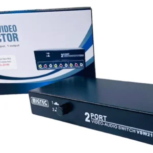 Chaveador RCA Video Composto Audio 2 entradas 1 saída MT231AV